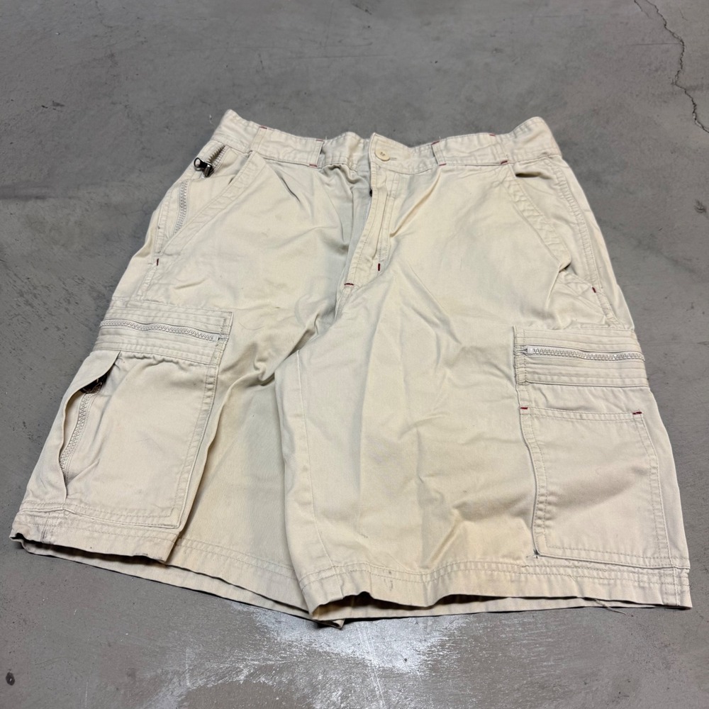 Vintage y2k‎ Tan Faded Glory Baggy Cargo Shorts